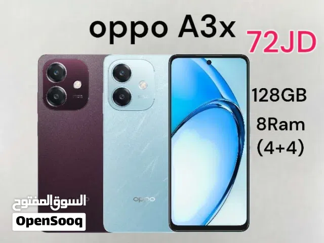 oppo A3x 128G 8Ram 4+4 أوبو الجديد مسكر a3 a 3 في لكرتونة a3x A 3
