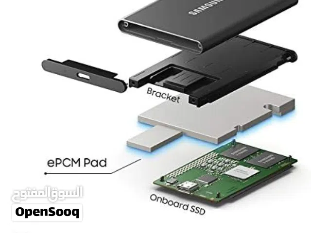 EXTERNAL SSD SAMSUNG T7 1TB سرعة احترافية... أمان عالي... وحجم صغير جدًا