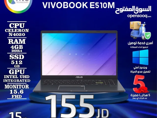 لابتوب ايسوس سيليرون Laptop Asus Celeron مع هدايا بافضل الاسعار