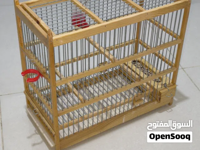 قفص خشب تفصيل يصلح للحسون والكنار للبيع