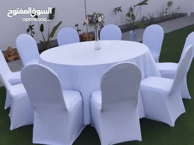 تاجير كراسي و طاولات. مكيف مال ماي. خيام ملكي. chair and table for rent
