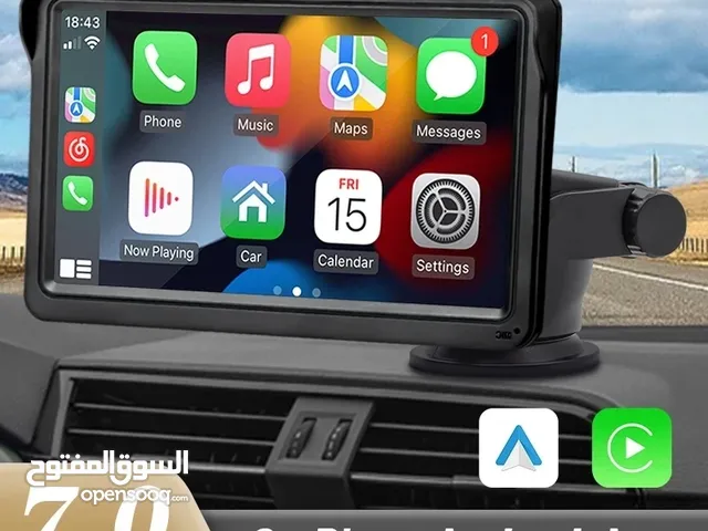 l شاشة قابلة للفك والتركيب بكل سهولة فيها خاصية carplay , Android Auto  بجودة ممتازة