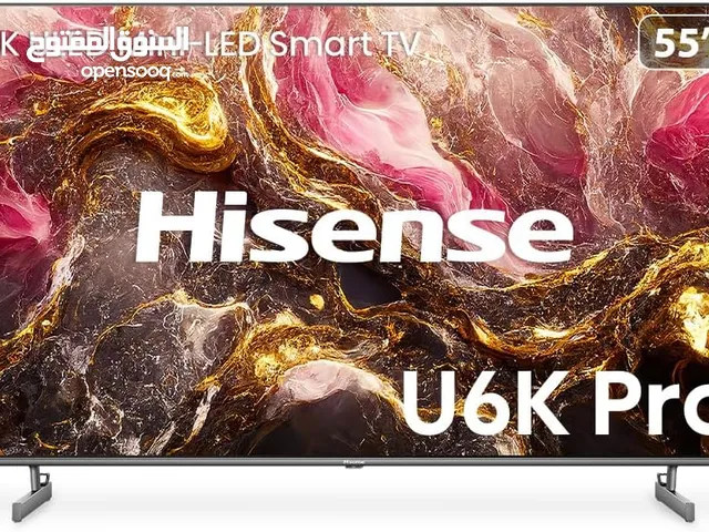 Hisense 55-Inch U6 Series Mini-LED ULED 4K UHD Smart TV (55U6K PRO, 2024 Model) - QLED
