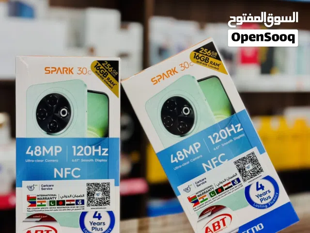 TECNO SPARK 30c (8+8)16GB 256GB تكنو سبارك 30 سي 256 جيجا 16 رام ضمان سنة