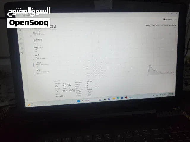 لابتوب جيمنج ومونتاج (i7 الجيل السابع) - سعر لقطة لأصحاب الميزانية المحدودة gtx 1050