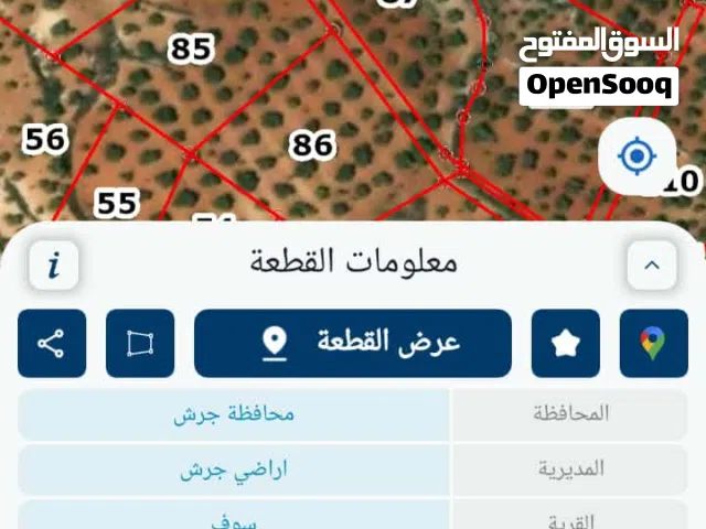 Farm Land for Sale in Jerash Soof