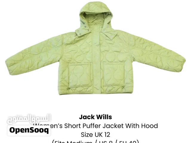 Jack Wills Women’s Short Puffer Jacket With Hood