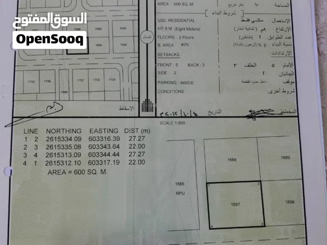 Residential Land for Sale in Al Batinah Barka