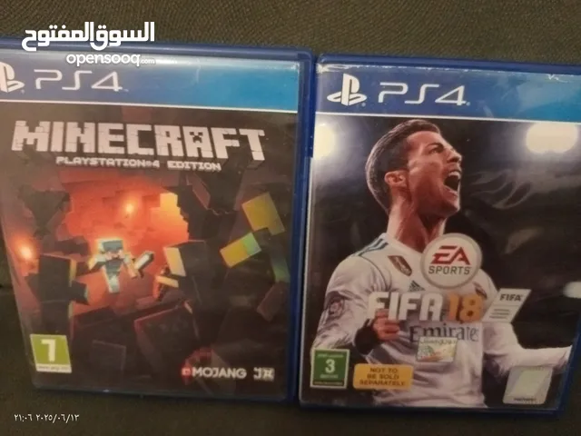 شريطين سوني4 فيفا18 النسخه العربيه وماينكرافت
