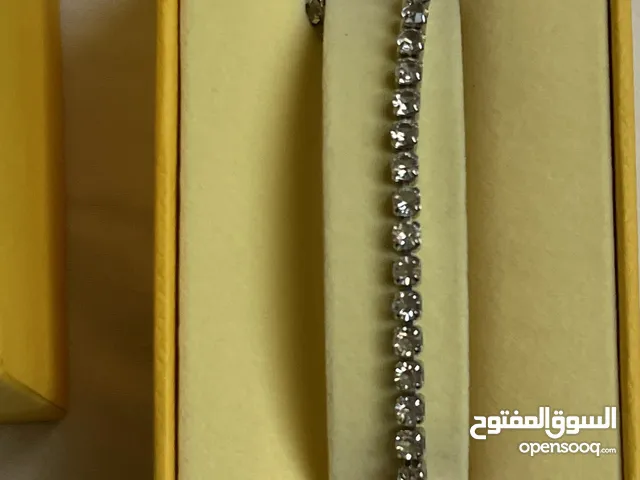 “Pink Lab-Created Diamond Necklace from Swarovski” سلسلة الماسّ صناعي وردي من سواروفسكي.