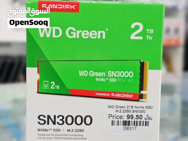 Brand New Sandisk WD Green 2TB SSD in Oman 2TB High Capacity