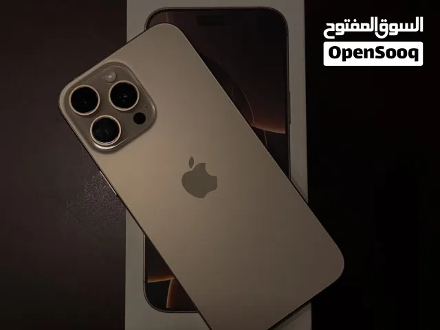 iPhone 16 Pro Max 256GB – Desert Titanium بحالة ممتازة
