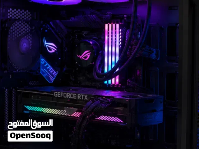 قوي جداً ومع شاشتين Rtx 3080 i9 32 ram