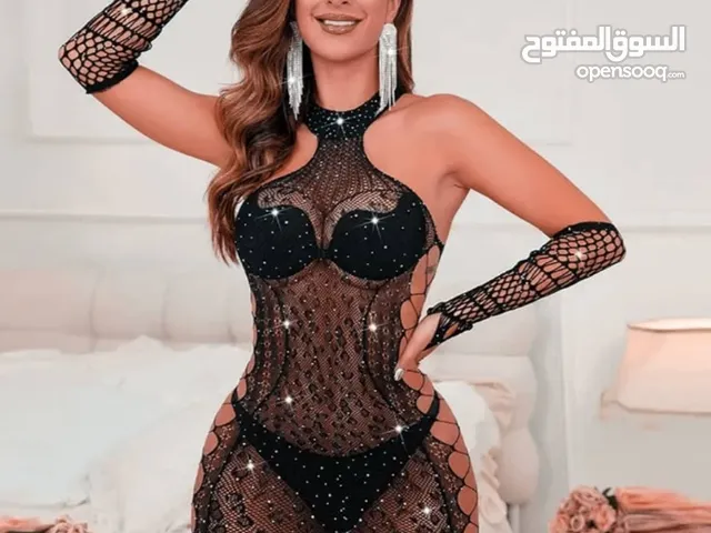بوديهات سهرة شبك مفصص الخامة الاصلي اللي تتوسع وتلبس حتى وزن 90 كيلو اللون اسود مفصص السعر3000