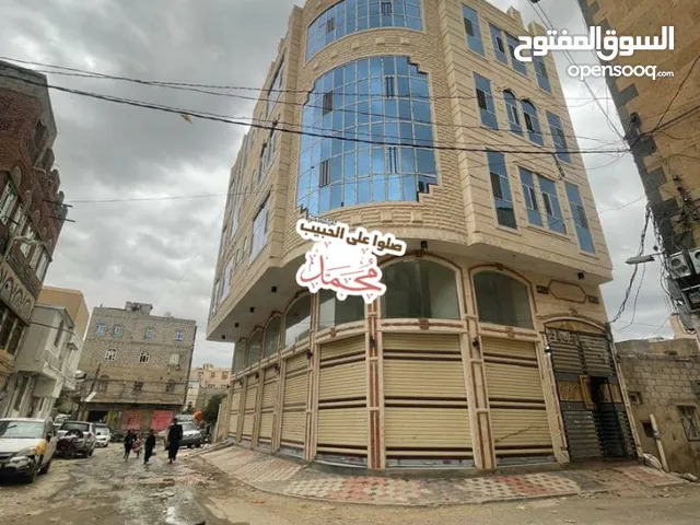 عماره عرطه للبيع في جوله45 قريب شارع تعز وش خولان شارعين زفلت خمسه دور وبدروم حجر بيضاء مشطبه لكس
