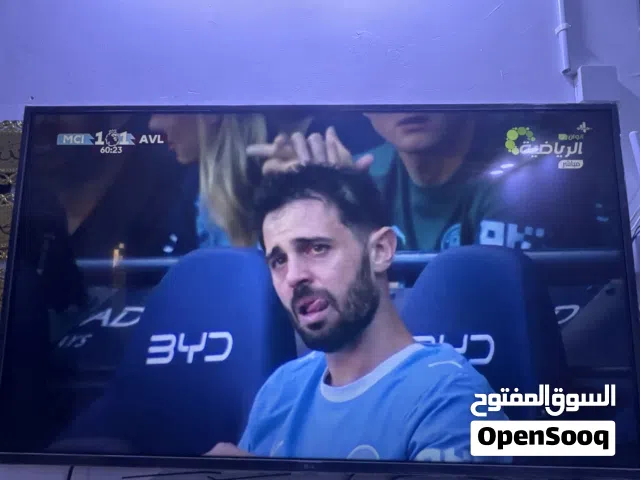 فرصة شاشة LG 55 بوصة 4K "حالة وكالة" موديل UP75 - كاملة بكرتونتها ولصقاتها شاشه استعمال قليل جدا