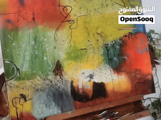 لوحات انتزاعية تشكيليه معاصرة _حوار الالوان