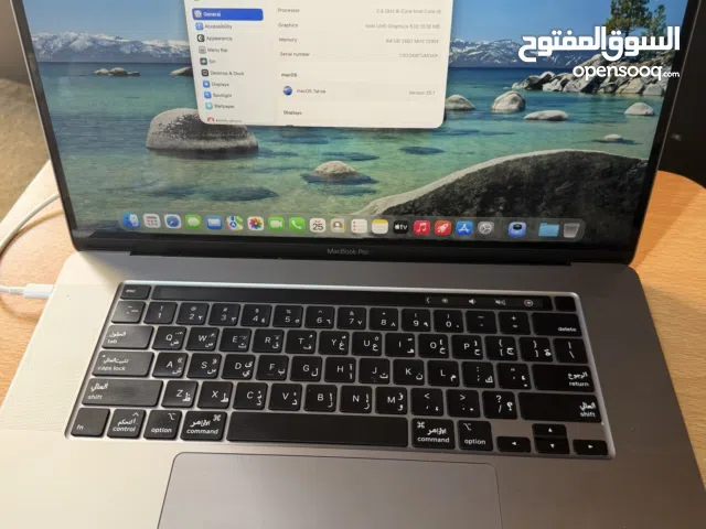 Macbook pro 16” 64gb DDR4 1000gb SSD