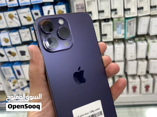 Ip 14 pro max 128g   مكفول 14 يوم مدخل خط