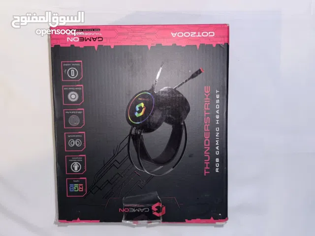 سماعات قيم اون RGB لون اسود