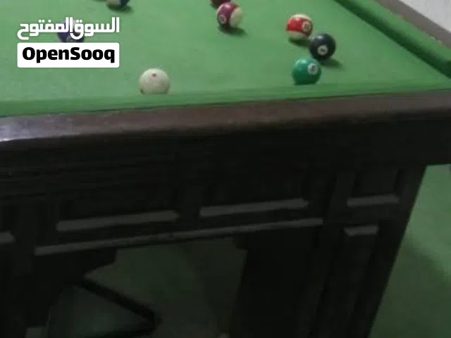 طاولة بلياردو عدد 3 وطاولة تنس بسعر مناسب