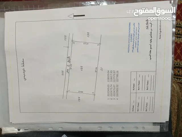 قطعة أرض زراعيه للبيع  في مادبا ماعين