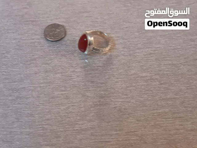 خاتم فضه بحجر العقيق اليماني اصلي