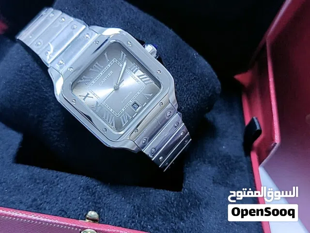 Santos de Cartier Automatic watch for men ساعة سانتوس دي كارتييه أوتوماتيكية للرجال