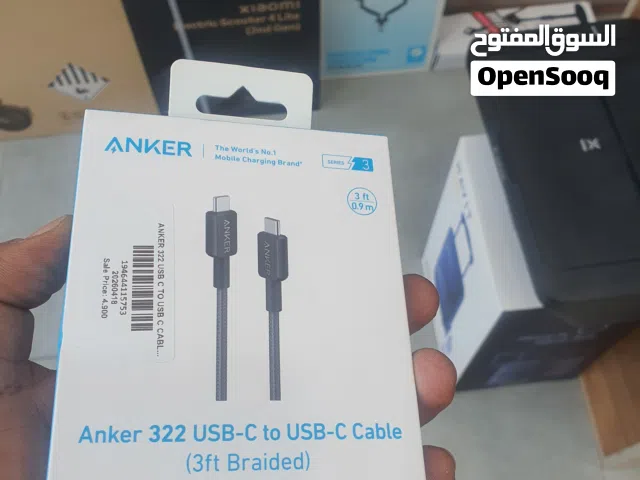 ANKER 322 USB C TO USB C CABLE 3FT BRAIDED BLACK A81F5H11 BRAND NEW BOX PACK