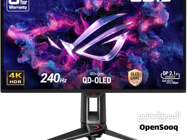 ROG Swift OLED PG27UCDM gaming monitor 27-inch 4K OLED 240Hz, 0.03ms (GTG), OLED Anti-Flicker 2.0