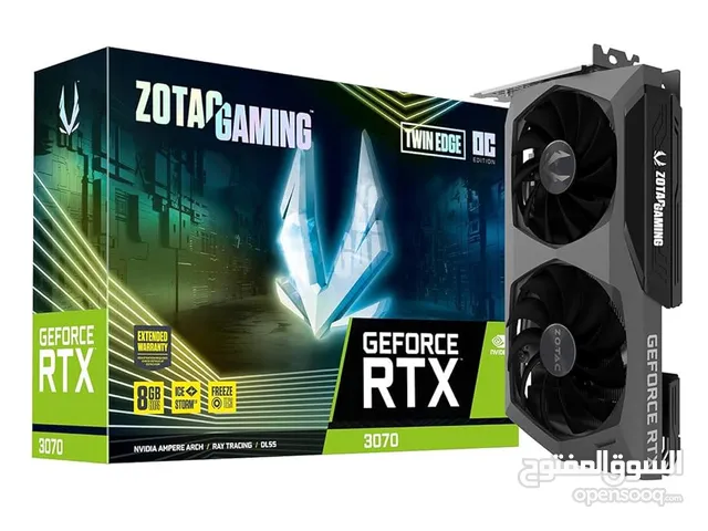 Rtx 3070 Zotac Twin edge كرت شاشة بحالة ممتازه جدا