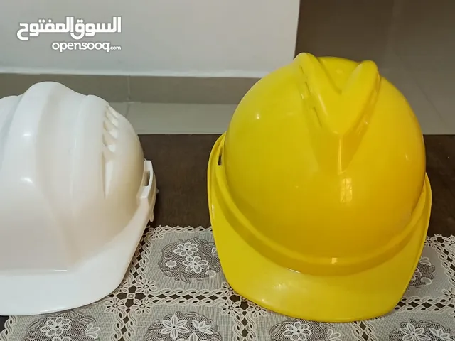Safety helmets for sale.