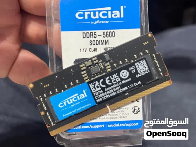 للبيع رام لابتوب ddr5 5600mhz جديده
