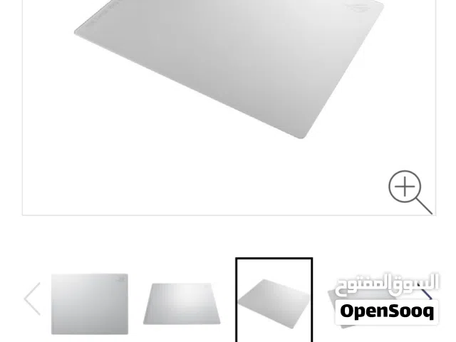 Tempered Glass Gaming Mouse Pad - White