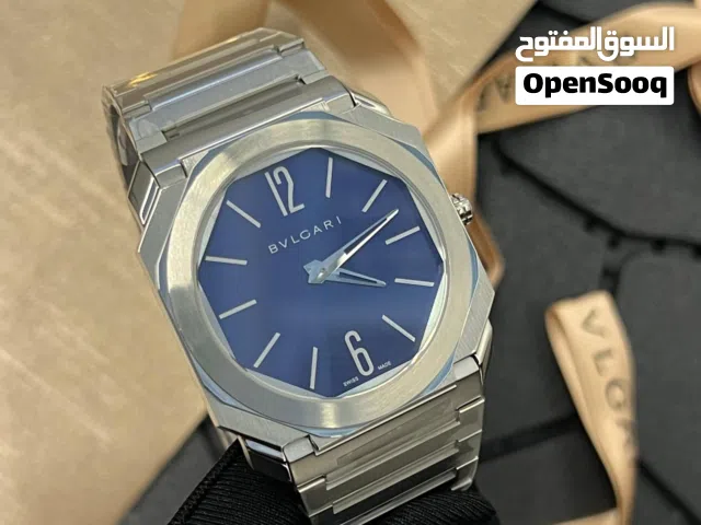 BVLGARI Octo Stainless Steel Quartz Watch – Super Slim 5.8mm  Elegant Luxury Design