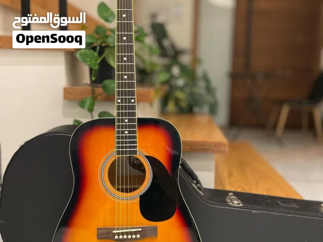 قيتار Perry الأكوستيك (ChordBuddy) - حالة نظيفة جداً مع شنطة صلبة وملحقات