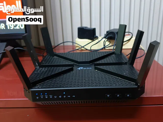 تصفية) جهاز التوجيه اللاسلكي ثلاثي النطاق AC3200 Archer C3200  الجهاز معروف بدعم 5G1 و5G2 للبيع للمه