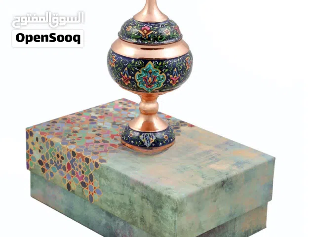 Luxury Handmade Vase  Hooman Decor with Khatam, Mina & Turquoise Art