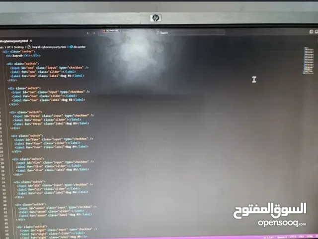 شاشه hp استعمال خفيف لا يوجد بها اي عيوب lcd 22 بوصه