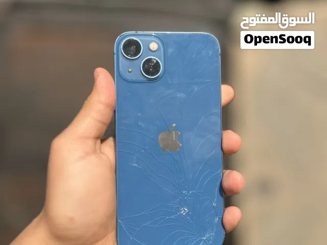ايفون 13 العادي للبيع 128 بطاريه 78 عيب لا هاتف مش مفتوح عيبه كسر بسيط خلفي 2550 وساهل