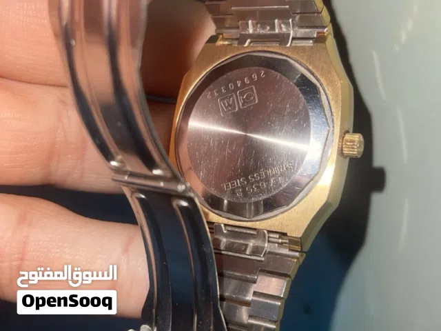 ساعة اصلية طلاء ذهب