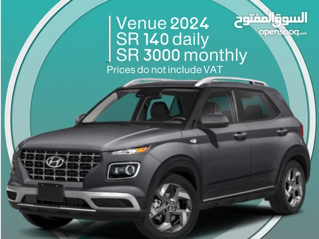 Hyundai Venue 2024 for rent - Free delivery for monthly rental
