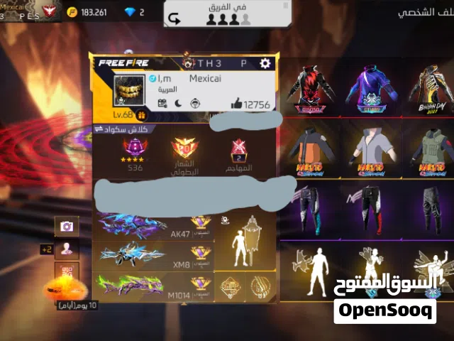 Free Fire Accounts and Characters for Sale in Zarqa