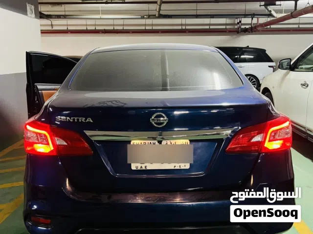 Nissan Sentra American specs Sv Excellent condition Beautiful Blue color clean Car. نيسان سنترا 2017