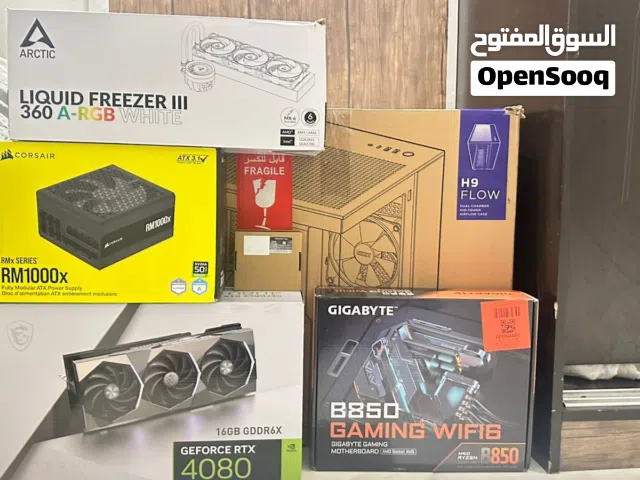 PC Gaming كامل MSI 4080 SUPRIM - Ryzen 7 9800x3D - 16GB RAM