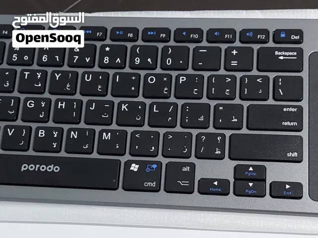 للبيع لوحة مفاتيح Porodo اللاسلكية الذكية مع لوحة اللمس.
