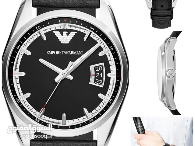 Emporio Armani Watch For Men AR-6014 Orignal in 2 colors black and navy blue