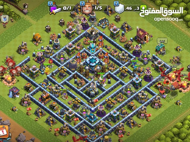 حساب كلاش اف كلانس تاون 13