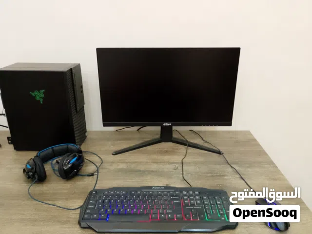 كمبيوتر dell optiplex 3070 مطور للقيمنق كور آي 5 جيل تاسع 16 قيقا رام +  كرت شاشة مع شاشة 240hz