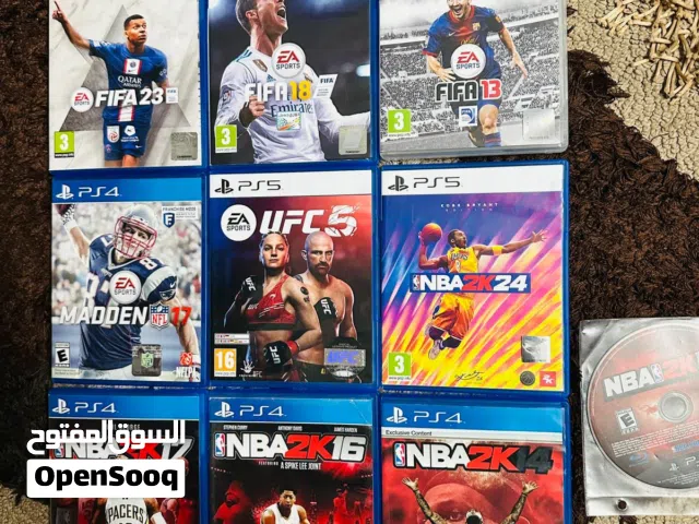 سيديات العاب بلاستيشن 4/5 مستخدم